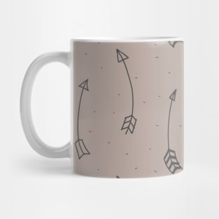 Mint Pink Tribal Arrows Pattern Indian Indigenous Mug